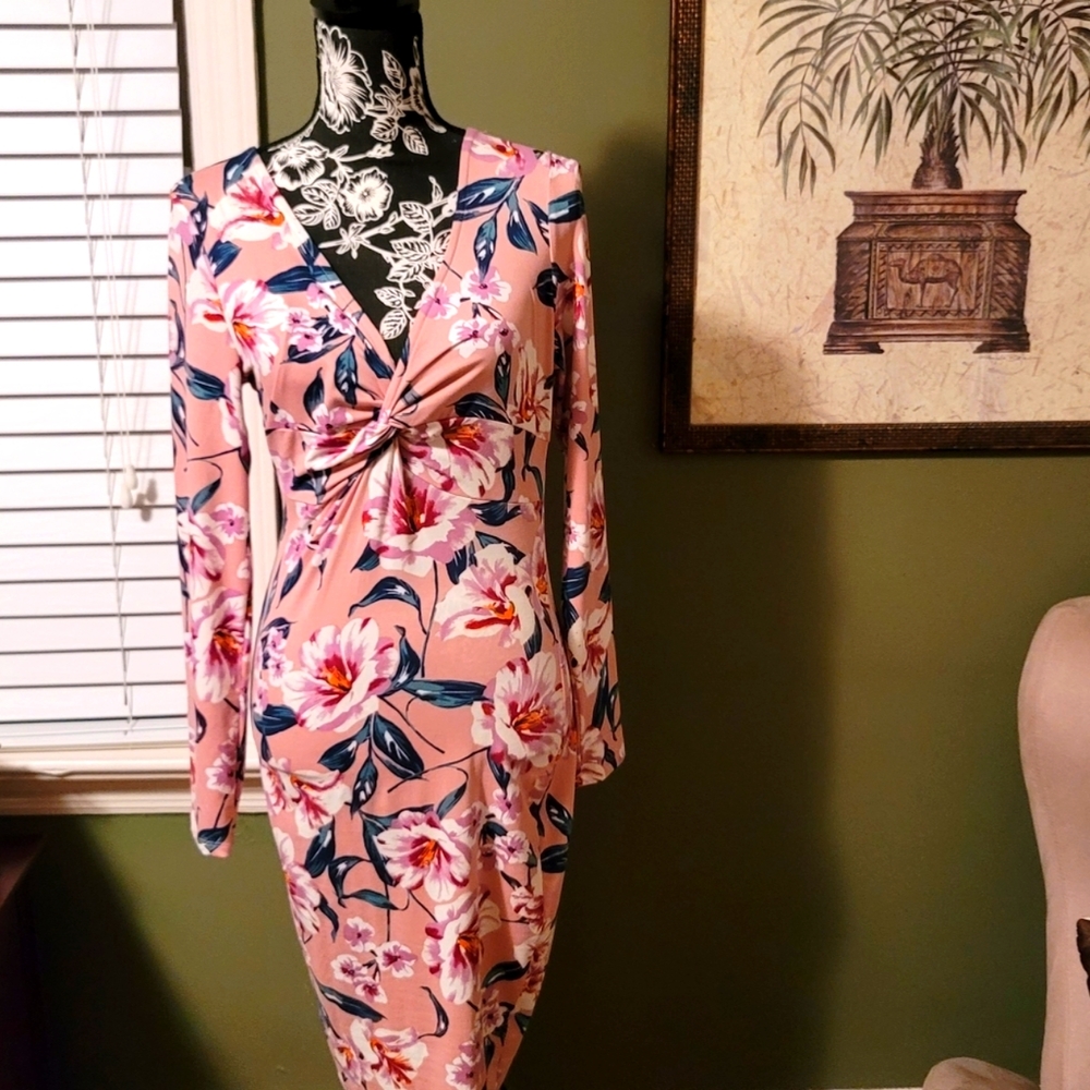 Pink Floral Dress